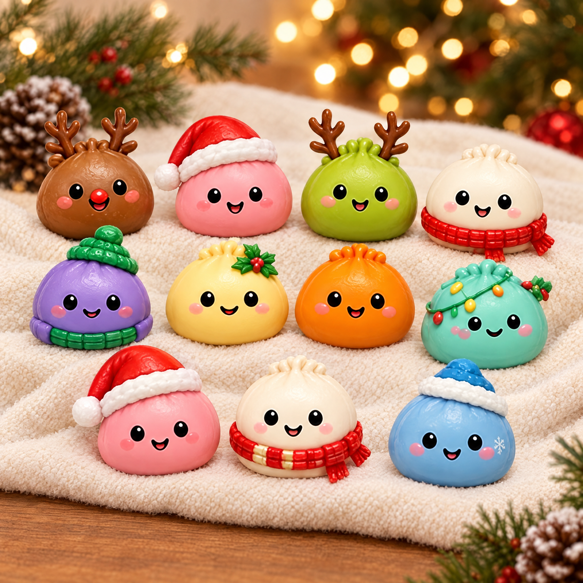 Adventni koledar Squishy cmoki – 24 presenečenj