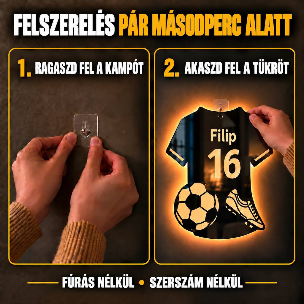 Felszerelés pár másodperc alatt