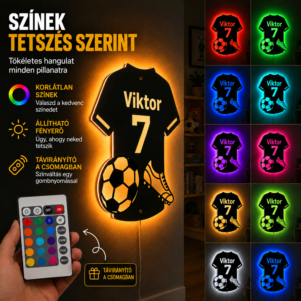 Színek tetszés szerint, távirányítóval