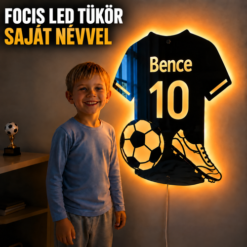 Lumigól – saját nevű focis LED tükör